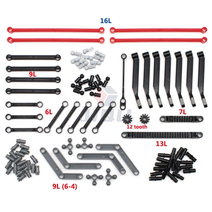 MOC Bricks Technical Accessories Gear Pin Axle Link Turntable Linear Actuator Compatible All Brands High-Tech Building Block Toy