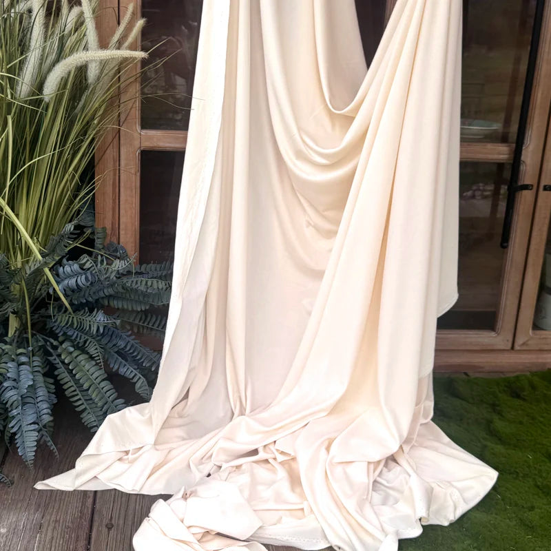Wide 170cm Soft Stretchy Fabric Wedding Decoration Curtains Cloth Background Drap Handmade DIY Stretch Knitted Material