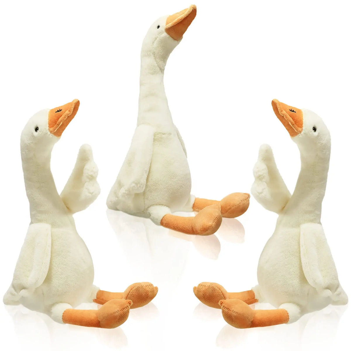 One Silly Goose Plush Stuffed Animal Toy,Swan Stuffed Animal,Funny Duck Plush Swan Toys Gifts for Birthday Favor Baby Shower