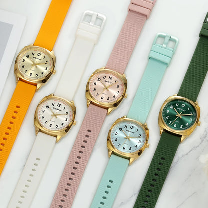 BERNY Women's Watches Nurse Watch Casual Simple Ladies Gold Quartz Watches Luminous Easy Read Waterproof Sport Women Wristwatch