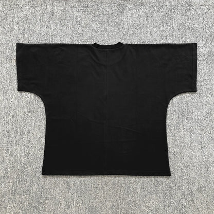 Yao Fashion HipHop Street Style Loose Baggy Casual Solid Color Unisex Tops Tanks Kanye West High Quality1:1 T Shirt For Men