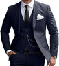 Elegant Mint Green 3 Piece Men's Suit Groom Tuxedos Business Suits Slim Fit Notch Lapel Blazer Vest Pants for Wedding Party Prom