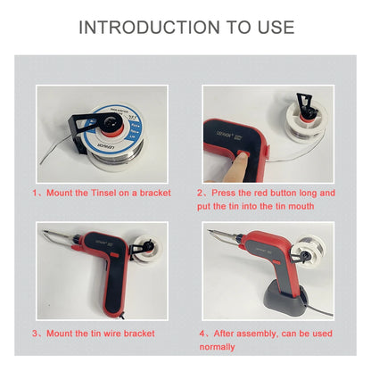 Electric Soldering Iron Gun Hand-held Internal Heating Soldering Iron Automatically Send Tin Gun Soldering Welding Repair Tool