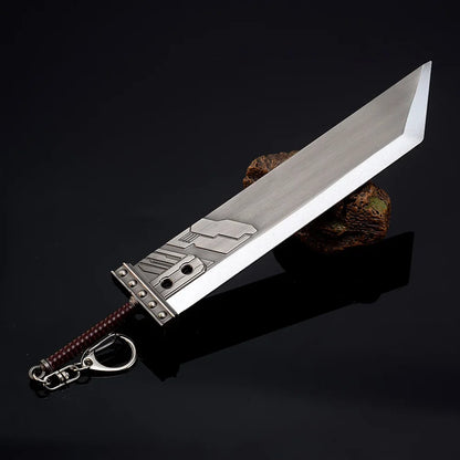 22cm Buster Sword Fantasy Game Weapon Cloud Strife Game Metal Sword Weapon Model Home Ornament Samurai Karambit Knafe Crafts Toy