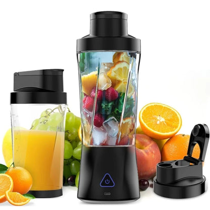 6000mAh USB Rechargeable Personal Blender 6 Blades Self Cleaning Portable Juicer With Lid For Smoothies Shakes