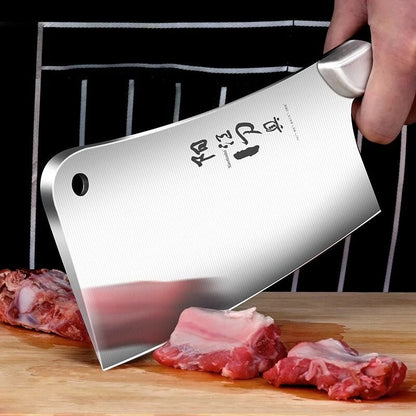 Professional Kitchen knife Stainless steel Slicing knife Heavy-duty Bone Chopping knife Durable tool for home and commercial use