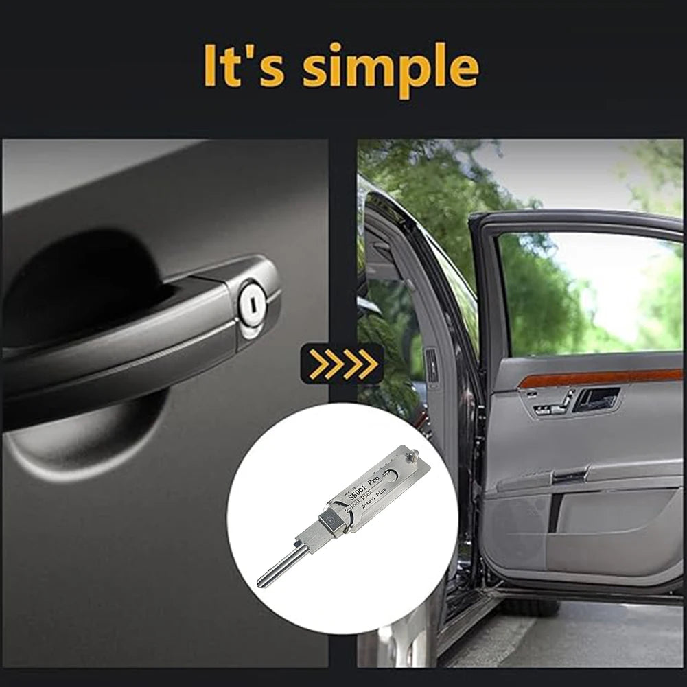 Stainless Steel Key Decoder O-ring Pickup Kit Hook Tool Pickup Hand Tool Maintenance Repair Kit
