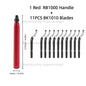 RB1000 Hand Metal Deburring Tool Red with 360 Degree Rotating Blades for 3D Printing Wood Metal Plastic Aluminum Copper Steel
