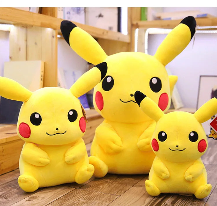 Pokemon Pikachu Plush Toy Cartoon & Cute Anime Children's Toy Stuffed Doll Valentine's Day Gift Home Decoration
