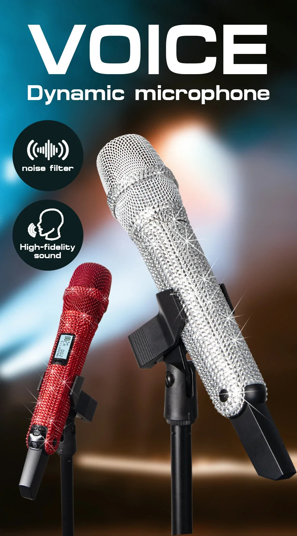 Diamond Wireless Microphone G-MARK SKM9000 Handheld Mic Concerts For Party School Teaching Wedding Stable Audio Transmission