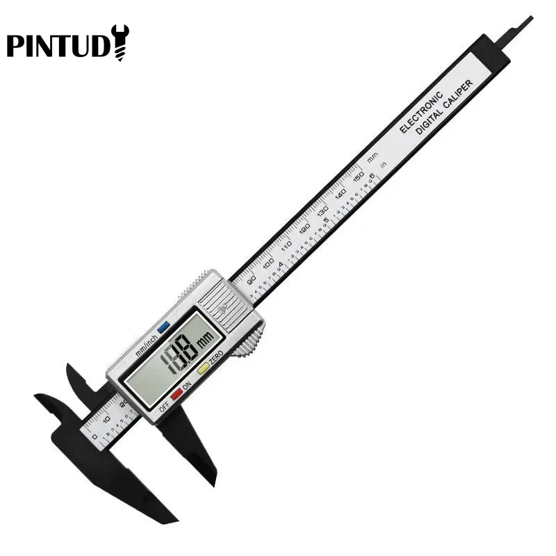 1PC Plastic Vernier Caliper Digital Display Caliper Mini Text Play Caliper Student Vernier Ruler 0 to 150mm Measuring Tool