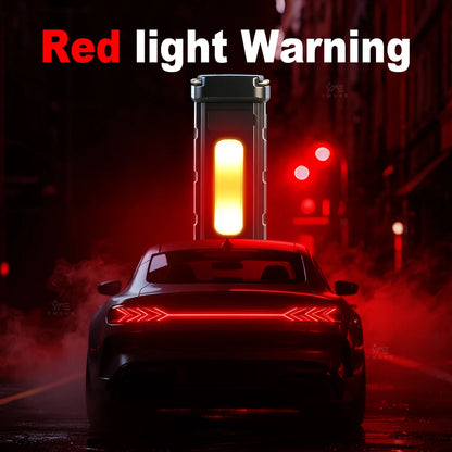 8LED High Power Flashlight LED Work Light Rechargeable Head Folds Magnetic Suction 18650 Battery For Mechanical Workshop Lantern