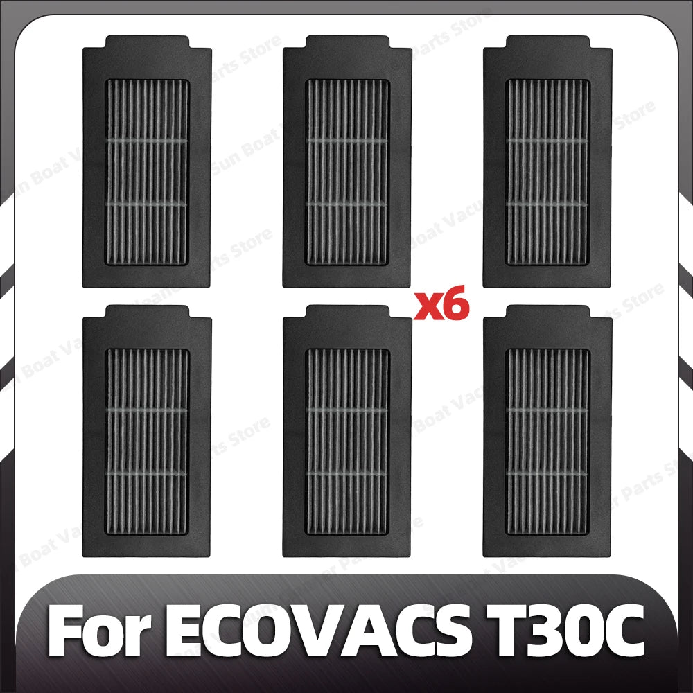 Compatible for ECOVACS T30C / T30C OMNI / T30C PRO OMNI Main Side Brush Filter Mop Pad Dust Bag Spare Parts Accessories