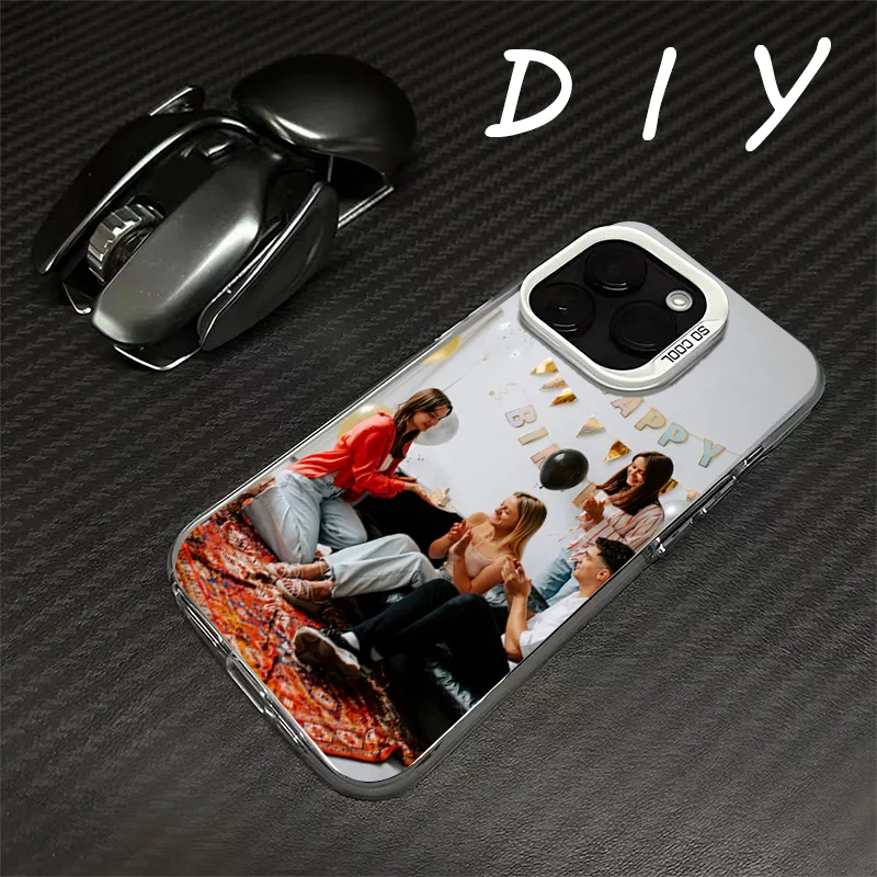 DIY For iPhone 17 16 15 14 13 12 11 Pro Max Mini E SE20 22 Air XS XR 7 8 Plus Customized Photo Phone Case IMD Anti-Fall Cover