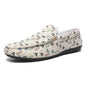 Summer Flat Casual Shoes Men Canvas Loafers Lightweight Breathable Slip-on Shoes Man Comfortable Non-slip Men's Driving Shoes
