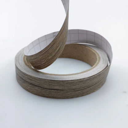 1pc 10mX1/1.5/2cm Wood Grain PVC Edge Banding Tape, Self-Adhesive Peel and Stick Furniture Edge Trim for Cabinets, Tables
