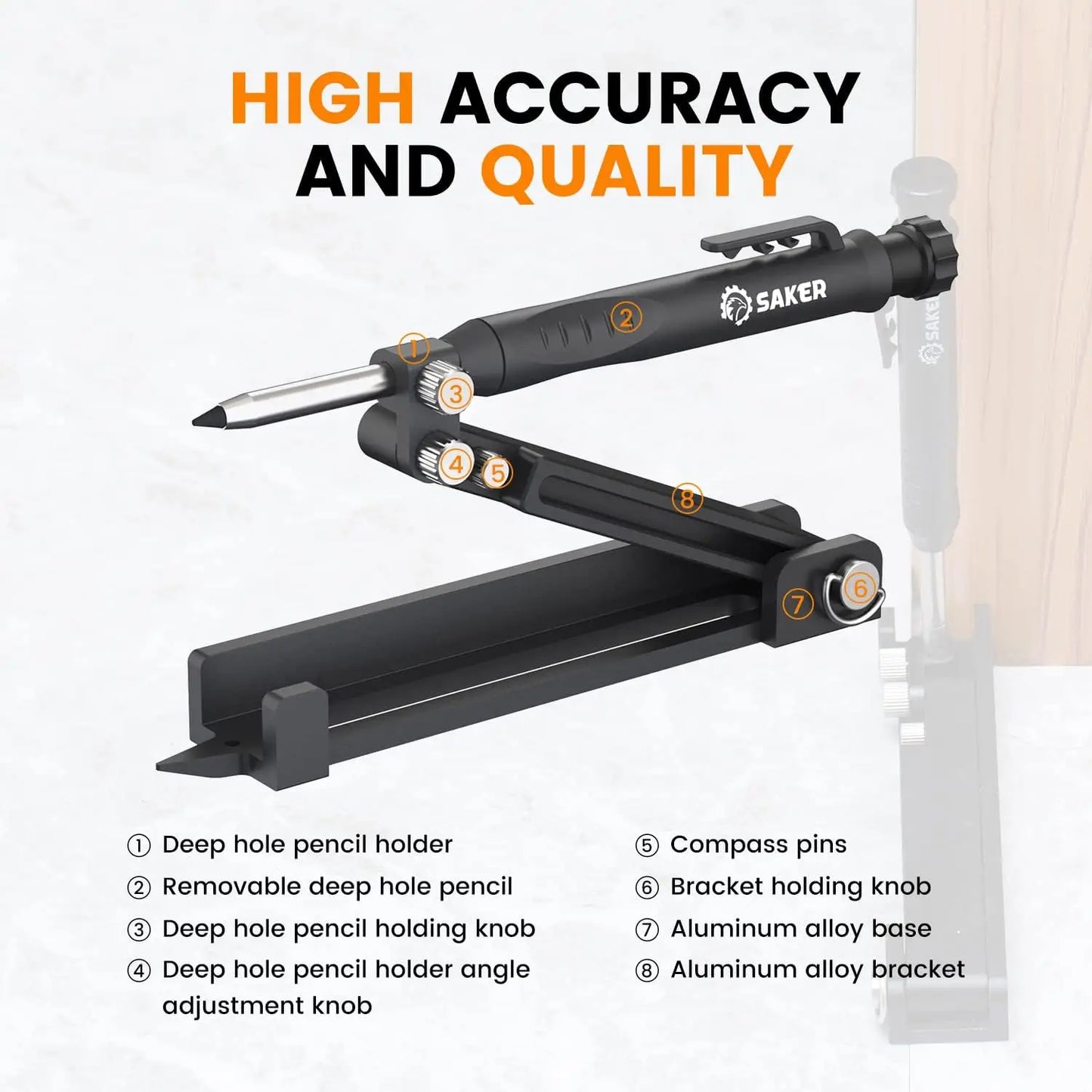 Multi-function Scribing Ruler Contour Gauge Scribe Compass Carpentry Graffiti Line Measuring Hand Tools Woodworking Construction