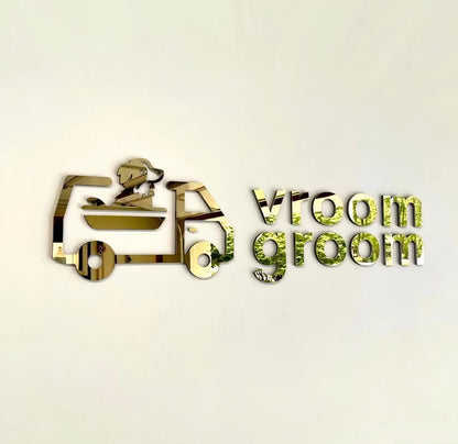 Personalized Large Acrylic Business Logo Sign Wall Art Custom 3D Logo Interior Decoration Home Decor Beauty Salon Poster