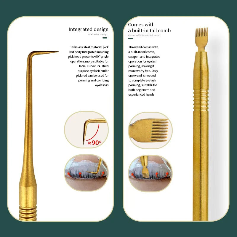 Eyelash Perm Lifting Tools Stainless Steel Clean Up Rods Beauty Makeup Lamination Eyelashes Separating Lashes Extension Tool