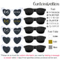 12-120Pcs Custom Wedding Sunglasses Personalised Heart Shaped Sunglasses Wedding Party Favors for Guest Date Initials Custom