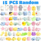 15-30PCS Mochi Squishies Kawaii Anima Squishy Toys For Kids Antistress Ball Squeeze Party Favors Stress Relief Toys For Birthday