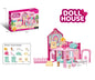 Girls Villa Castle Model Building Block Sets  DIY Bricks Toys  Doll house Villa Children Pretend Play Toys for Girls Gift