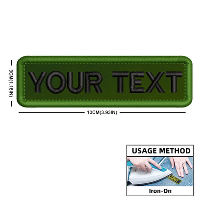 Custom Name Patch Color Matches Personalized Patches Embroidered Military Tactical Badge Stripes Emblems for Backpack Jacket