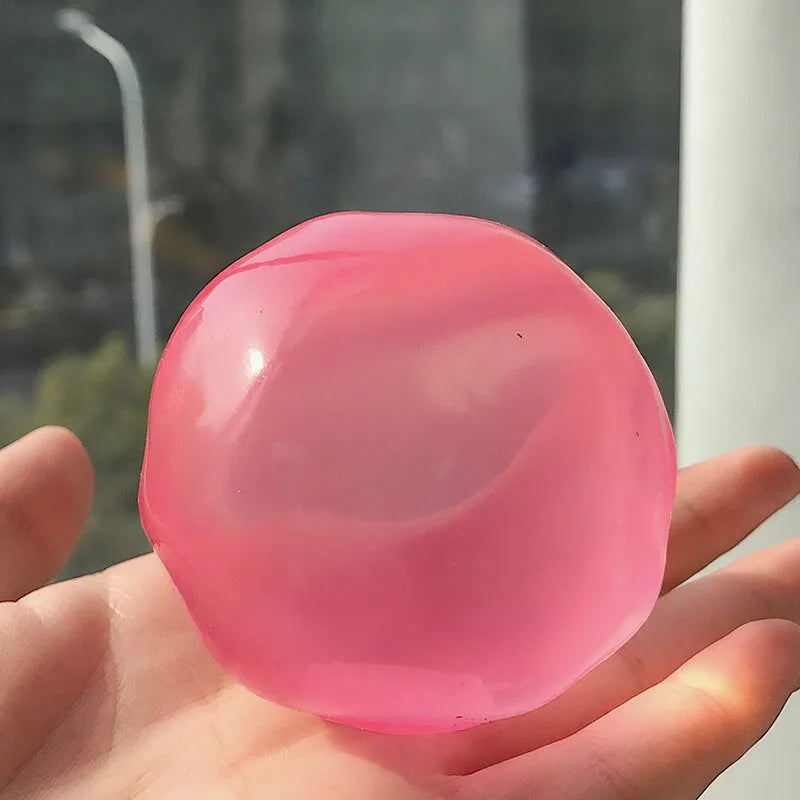 1/3pcs Cute Translucent Coconut Oil Squeeze Ball Appearance Plasticity Slow Rebound Stress Relief Fidget For Kids & Adult 6*6CM