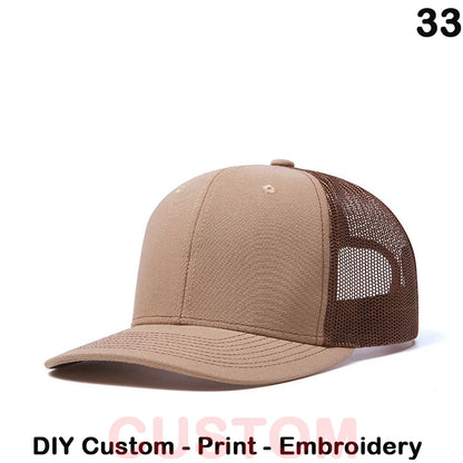 Fedoryn Custom Embroidery Baseball Cap for Men and Women DIY Design Mesh Cap LOGO Print Hat Quality Truck Hat Wholesale Unisex
