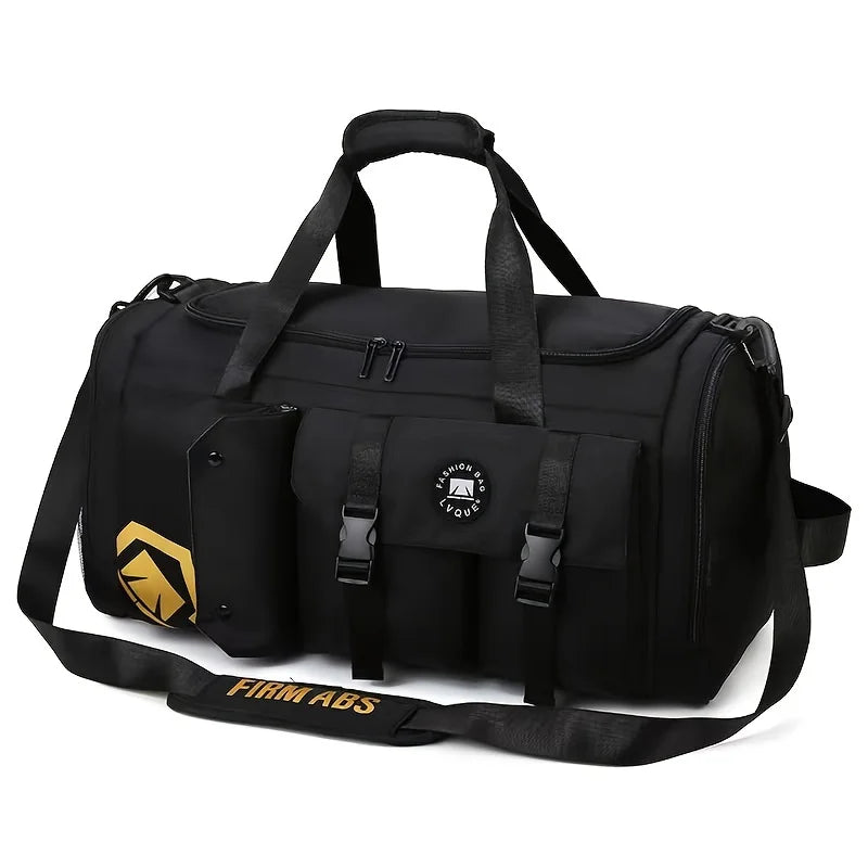 Large-capacity travel backpack, wet and dry separation sports gym bag, independent shoe storage compartment
