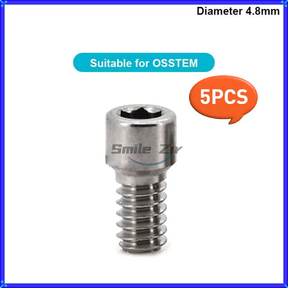 5PCS Dental Bridge Ti Screws  M1.4 Osstem Regular Mini Multi Unit Screw Adin Dentium ITI Anthogyr Dental Implant MUA Screws