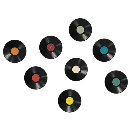 8PCS Vinyl Record Wall Stickers Decal Mural Living Room Bedroom Random Style Bar Coffee Shop Interior Wall CD Home Decoration