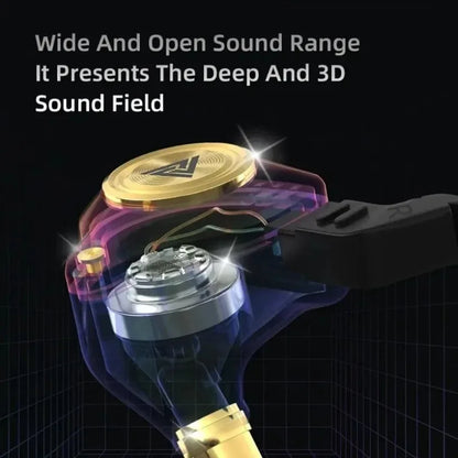 QKZ CK5 FiLe Wired Earphone Professional Gaming And Sports Noise Cancelling Headphones with Microphone HiFi Music Earphone