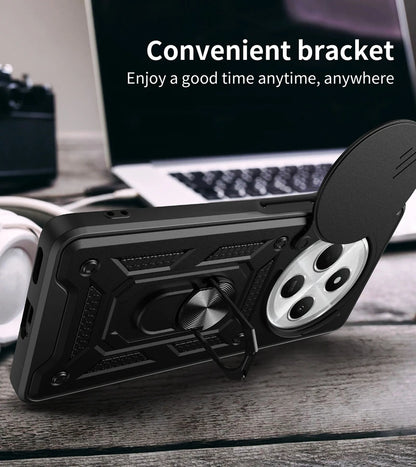 Shockproof Armor Magnetic Holder Ring Case For Redmi 14C 14 C Redmi14C 4G Lens Protect Cover For Xiaomi Poco C75 C 75 PocoC75