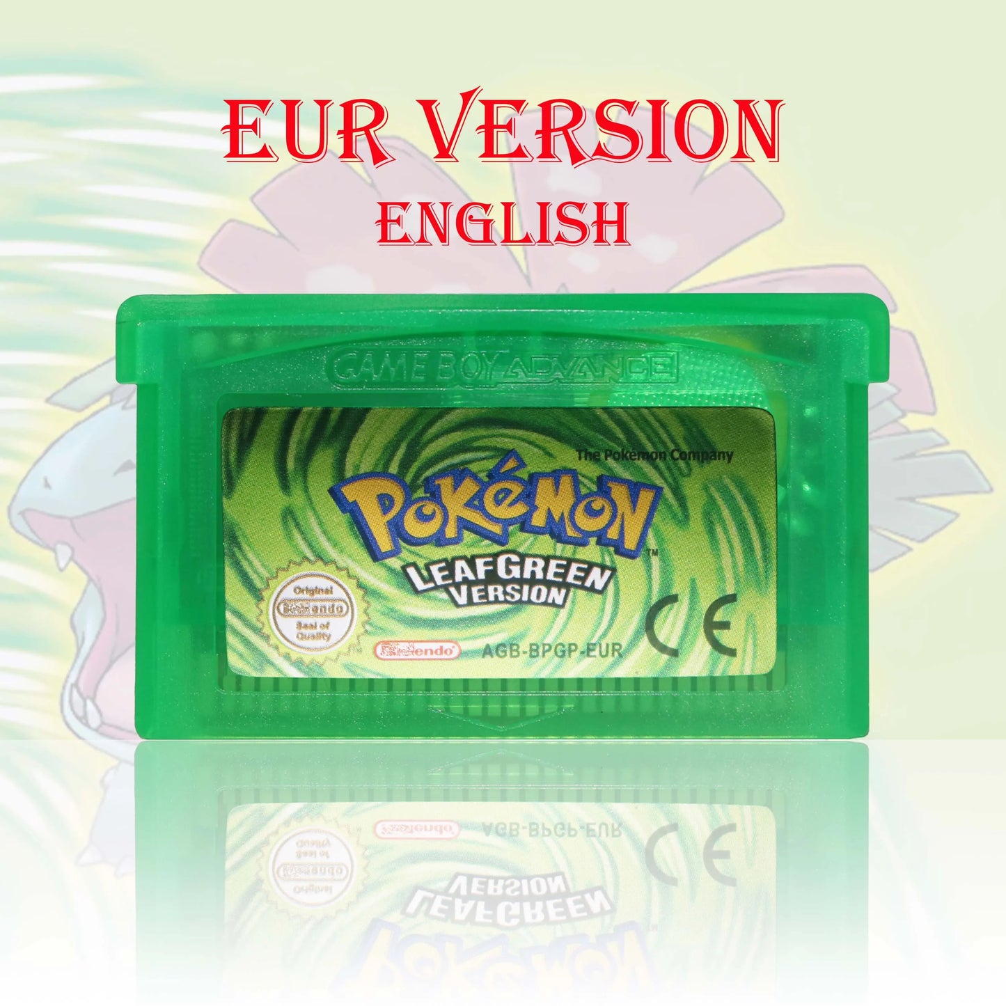 GBC/GBA EUR Version Pokemon Crystal/Yellow/Emerald/Fire Red/Leaf Green Game Cartridge Video Game Card High Quality with Battery
