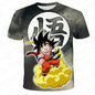 Anime Dragon Ball Son Goku 3D Print Kids T Shirt Summer Fashion Casual T-shirt Boy Girl Unisex Children's Clothing Tshirt Tops