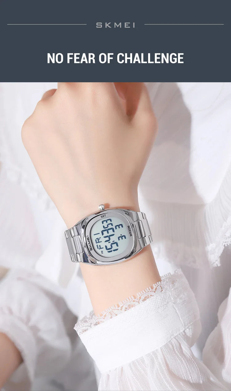 SKMEI 2419 Fashion Electronic Watch Multifunctional Luminous Calendar Alarm Clock Sports Simple Business Digital Watches for Man