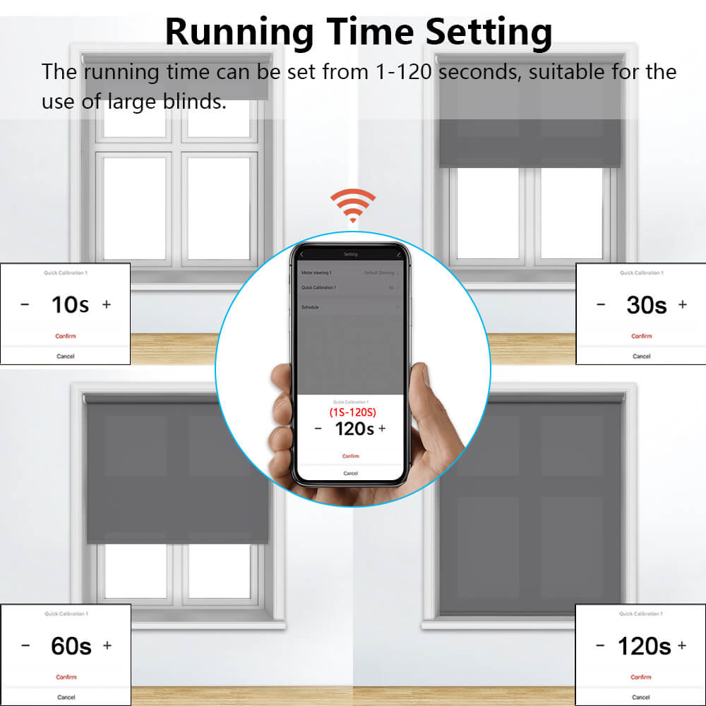 LoraTap Tuya Smart Life WiFi Curtains Blinds Switch Roller Shutters Motor Switch Backlight Style Google Home Alexa Voice Control