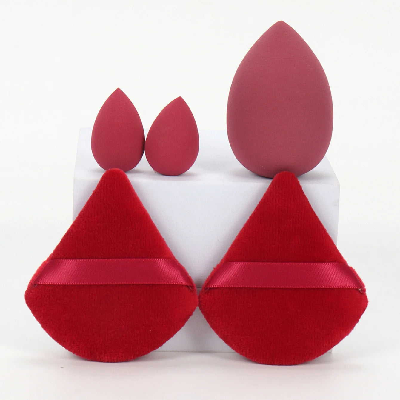 5Pcs Professional Makeup Sponge Set - Soft, Gentle, Multi-Purpose Tools for Perfect Foundation, Powder, and Blush Application