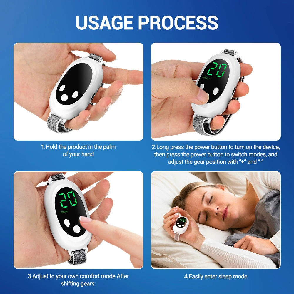 Handheld CES Sleep Aid Device for Insomnia Anxiety Pressure Relief Health Improve Sleep Palm Pulse Massager Smart Sleeper