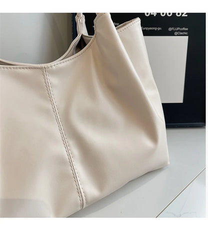 Fashion Women's Bag Large Capacity Tote Daily Commute Women's Shoulder Bag Black Soft PU Leather Handbag Shopping