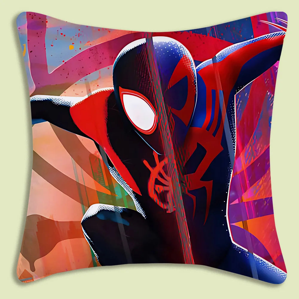 Spider-Man mascot Pillow Covers Cartoon Sofa Decorative Home Double-sided Printing Short Plush Cute Cushion Cover
