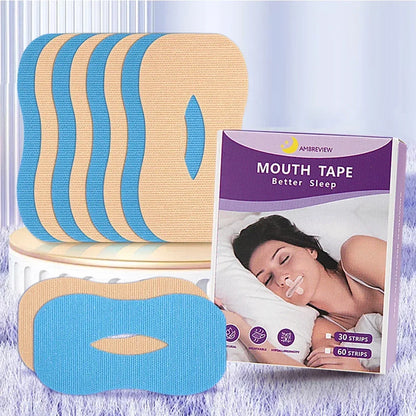 10/30Pcs Anti-Snoring Stickers Night Sleep Children Adult Lip Nose Breathing Improving Patch Mouth Correction Orthosis Tape