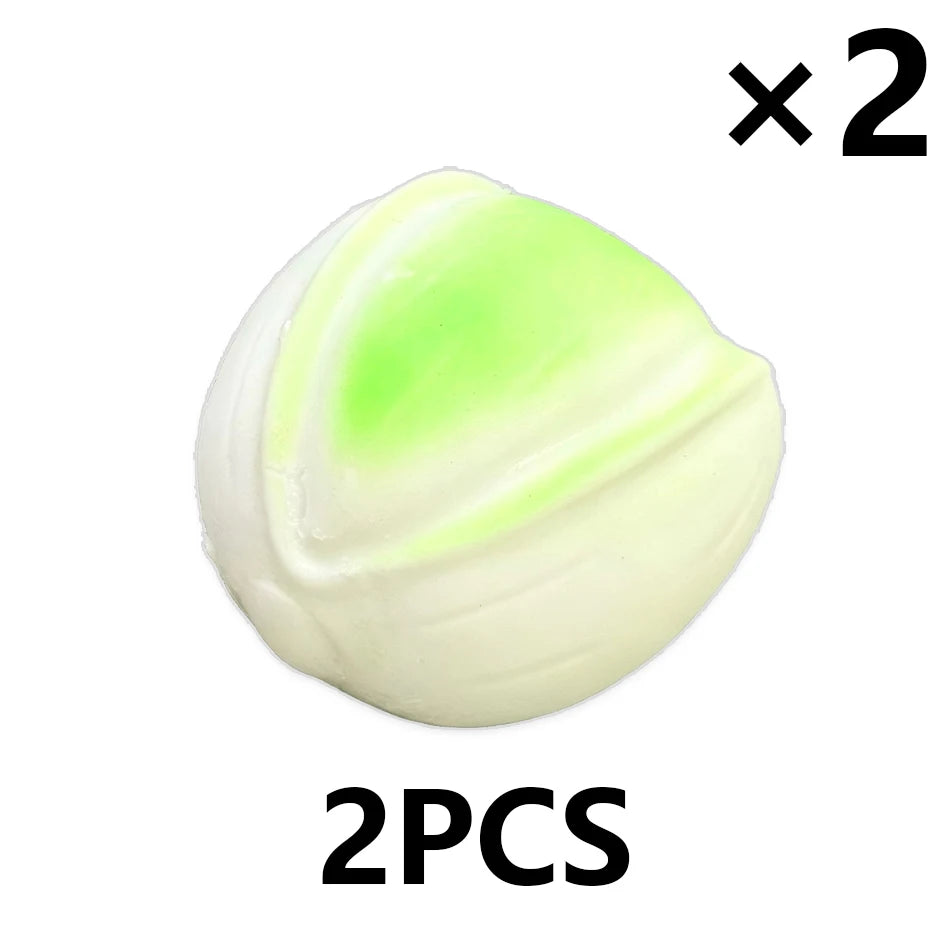7CM Crispy Pistachio Soft Gel Stress Ball ASMR Sensory Toy Mood Relief Squishy Fidget Toy Cute Home Ornament Great For Gifting