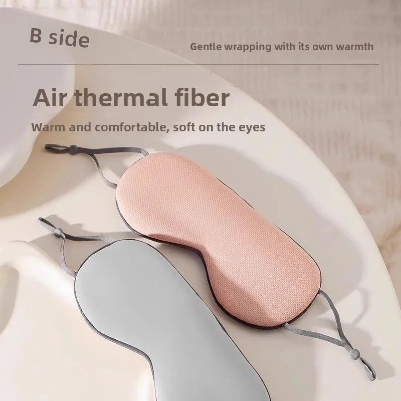 Double-sided Cool and Warm Dual-use Breathable Ice Silk Summer Eye Mask Blocks Light Without Pressing The Eyes Protects Sleep