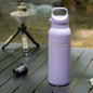 JUSTINLAU 600ML Insulated Bottle with Pop-up Lid Stainless Steel Keep Hot＆Cold Thermal Mug Outdoor Sports/Travel Water Cups