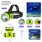 Portable Rechargeable Diving Headlight 350m Underwater Lighting Flashlight Super Bright LED Diver Spearfishing Headlamp