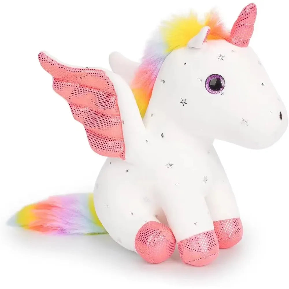 Unicorn Stuffed Animal Soft Unicorn Plush Toys Rainbow Pink Unicorn Birthday Gift for Girls Baby Toddler Kids Party Home Decor