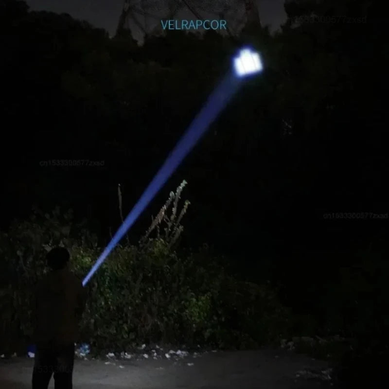 Outdoor Strong Lights Flashlight Camping Emergency Household High Brightness Multifunctional Rechargeable With Side Light