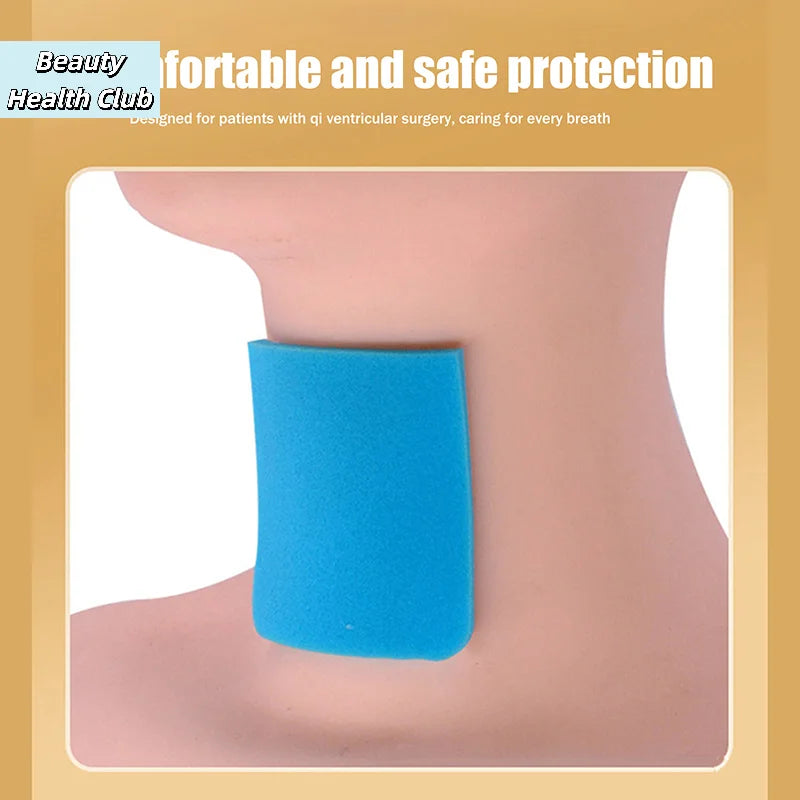 【1Pcs Tracheostomy Dust Proof Sticker Disposable Laryngeal Mask Patch Sponge Pad For Skin Care Postoperative Care Product】